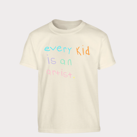 "Every Kid Is An Artist" Eggshell Kids Limited T-Shirt