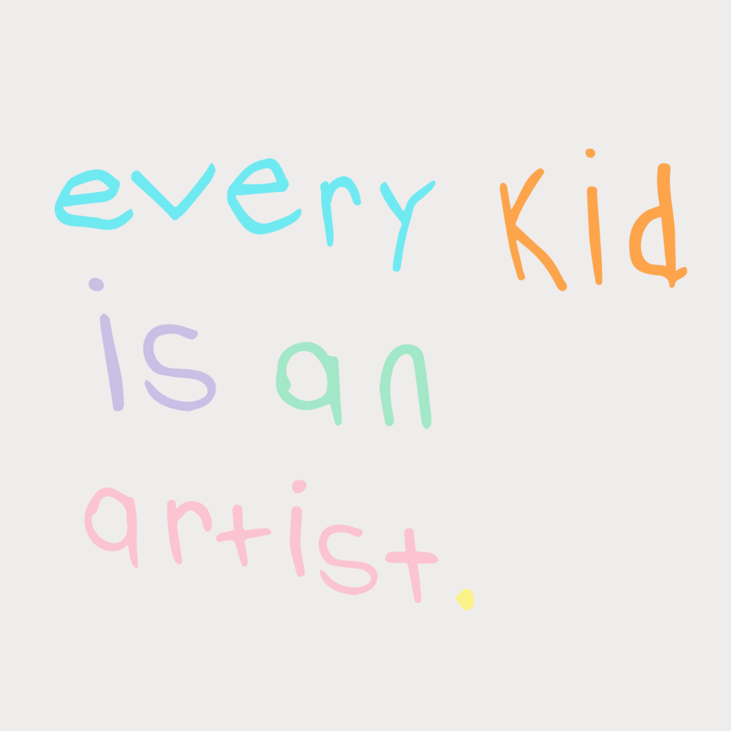 "Every Kid Is An Artist" Eggshell Kids Limited T-Shirt