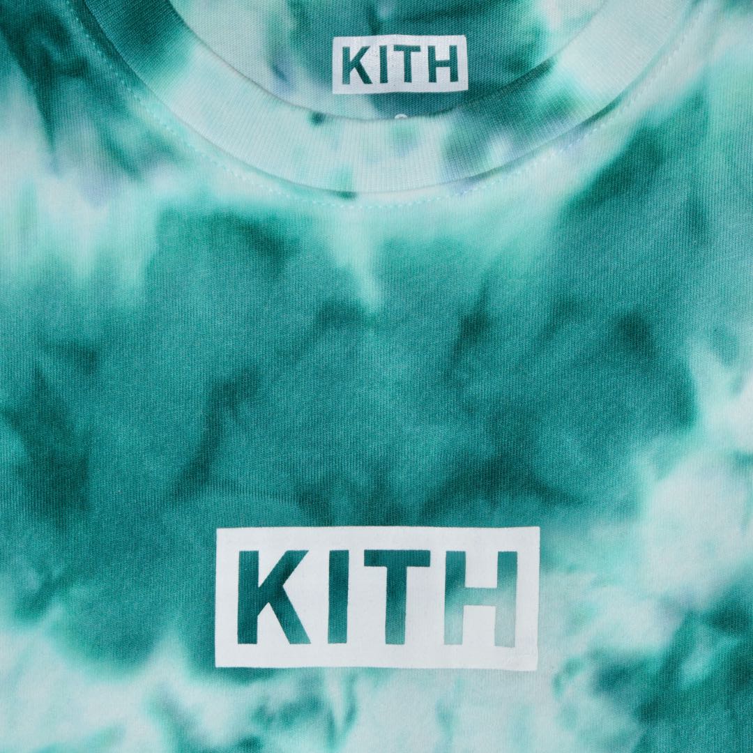 Kith Aqua Tie Dye Toddler T-Shirt 3T